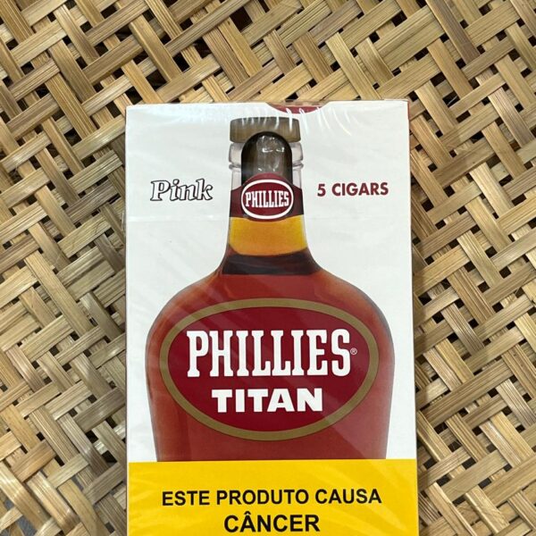 Charuto Phillies Titan Conhaque Caixa 5 unidades