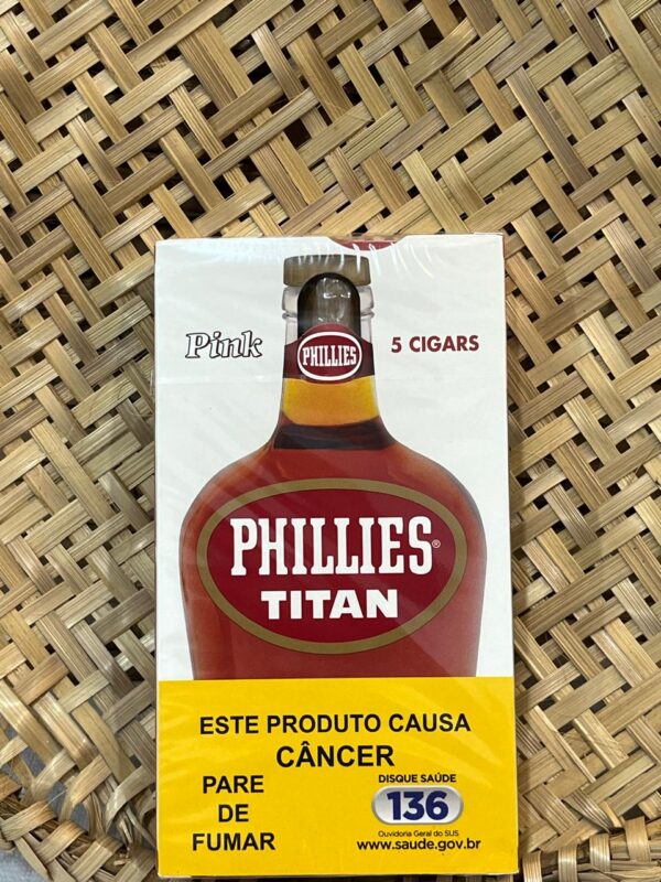 Charuto Phillies Titan Conhaque Caixa 5 unidades