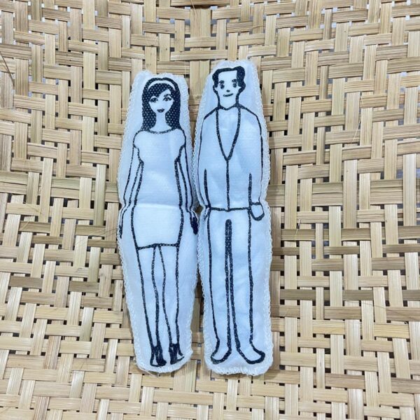 Casal de Bruxo Pano Branco