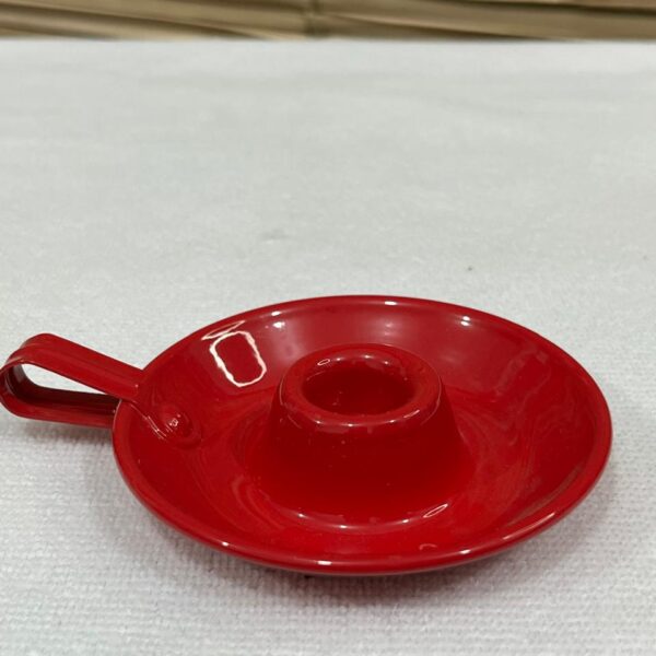Castiçal para Vela Palito Cor Vermelho