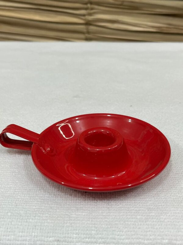 Castiçal para Vela Palito Cor Vermelho