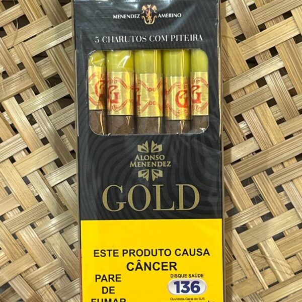 Cigarrilha Tradicional Gold Com Piteira