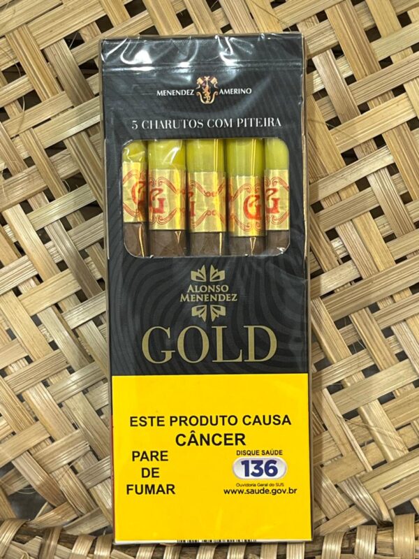 Cigarrilha Tradicional Gold Com Piteira
