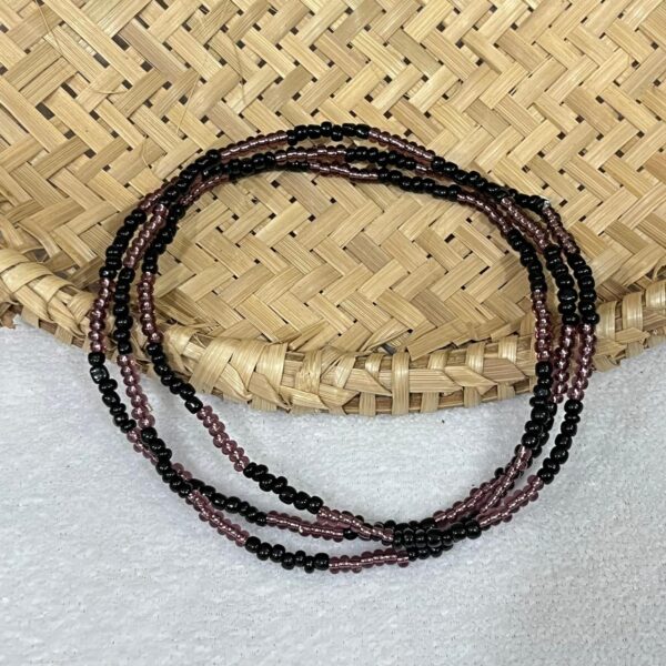 Fio de Contas - Miçangas - Roxo e Preto