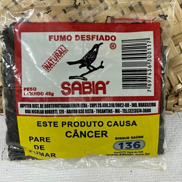 Fumo Desfiado Sabiá - Fumo Forte - 45gr