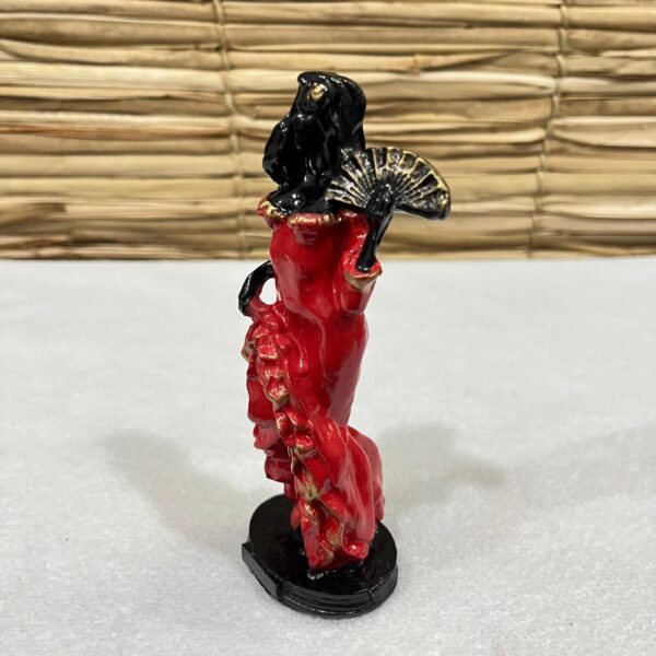 Pomba Gira em resina 15cm - vestido vermelho - Imagem 2