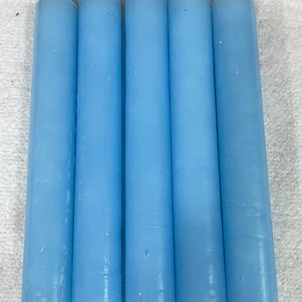 Vela Palito Irmã Dulce nº 12 Azul Clara – Pacote com 10