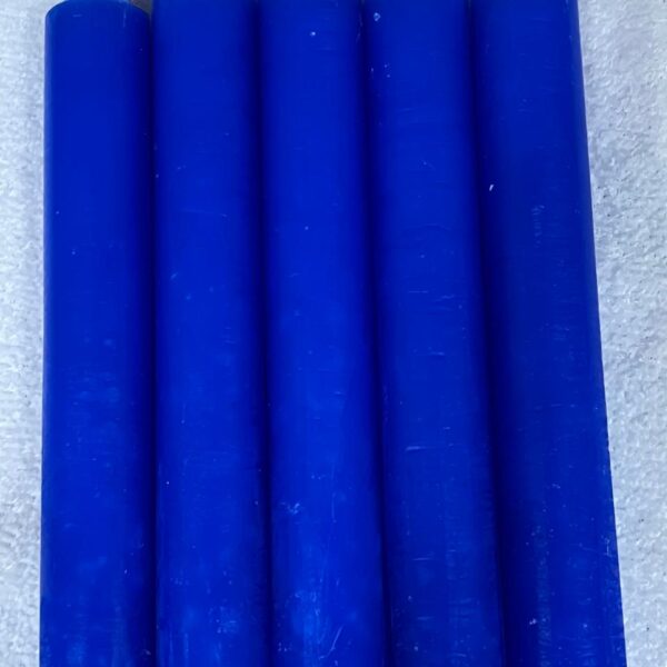 Vela Palito Irmã Dulce nº 12 Azul EScuro – Pacote com 10