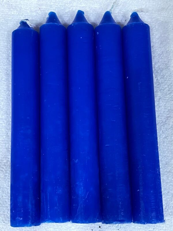 Vela Palito Irmã Dulce nº 12 Azul EScuro – Pacote com 10