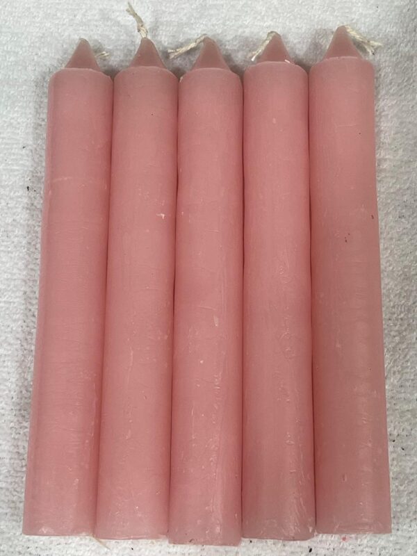 Vela Palito Irmã Dulce nº 12 Rosa – Pacote com 10