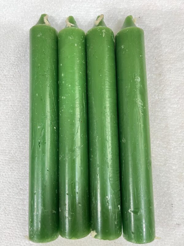 Vela Palito Irmã Dulce nº 12 Verde – Pacote com 10