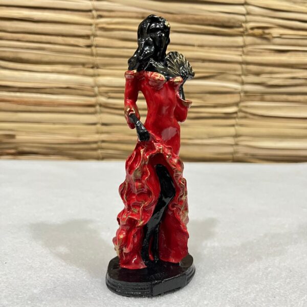 Pomba Gira em resina 15cm - vestido vermelho - Imagem 3