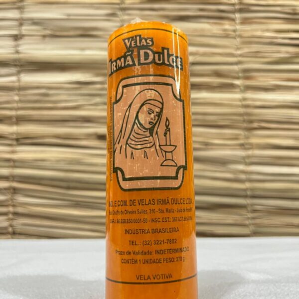 Vela Votiva 270g Laranja - Irmã Dulce