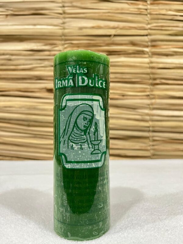 Vela Votiva 270g Verde - Irmã Dulce
