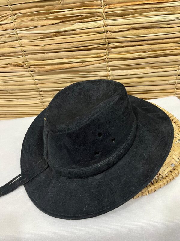 Chapéu para Boiadeiro Preto Camurça