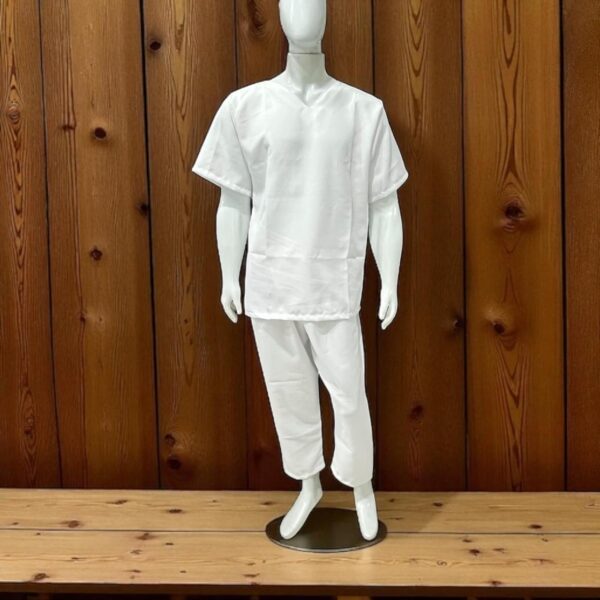 Conjunto Masculino de Ração - Oxford Branco